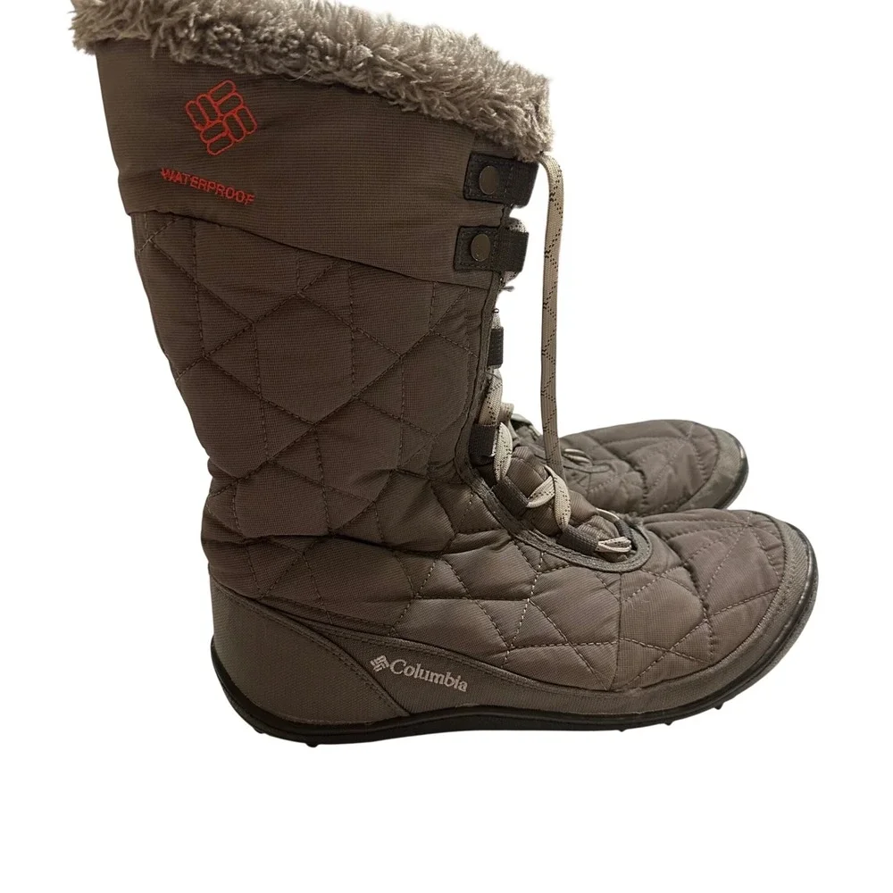 Columbia Minx Mid II Boots Womens 9 Grey Waterproof Winter Snow Outdoor‎